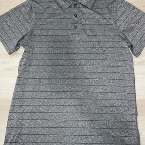 Champion boys Polo Shirt in Gray Stripes size large 12-14